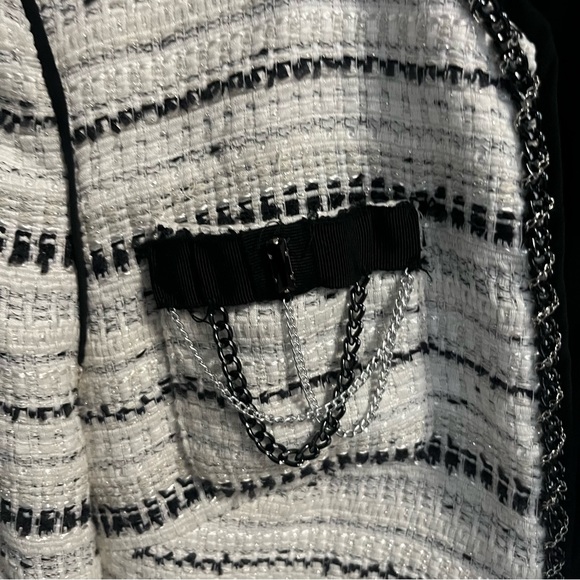 White House Black Market Embellished Tweed Jacket - Picture 9 of 14